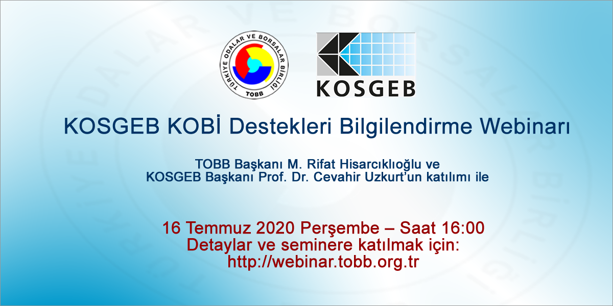 KOSGEB KOBİ DESTEKLERİ BİLGİLENDİRME SEMİNERİ